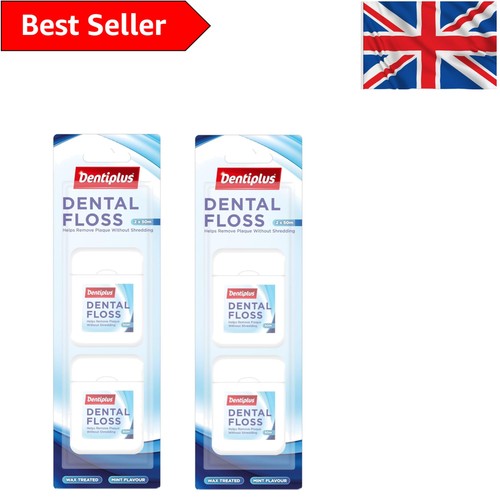 Dentiplus 2x50m wax - 2x50m, coated